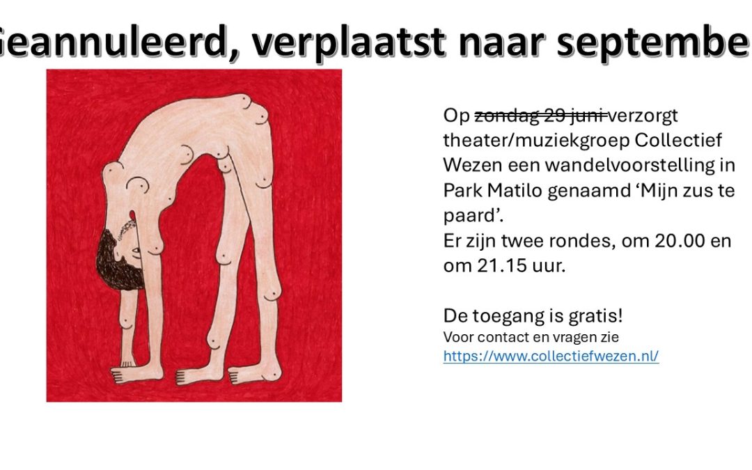 Wandelen geannuleerd