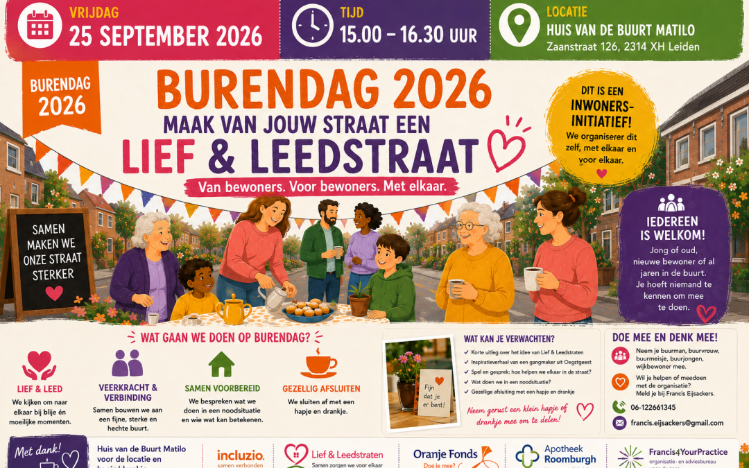Burendag Lief en Leed op 25 september