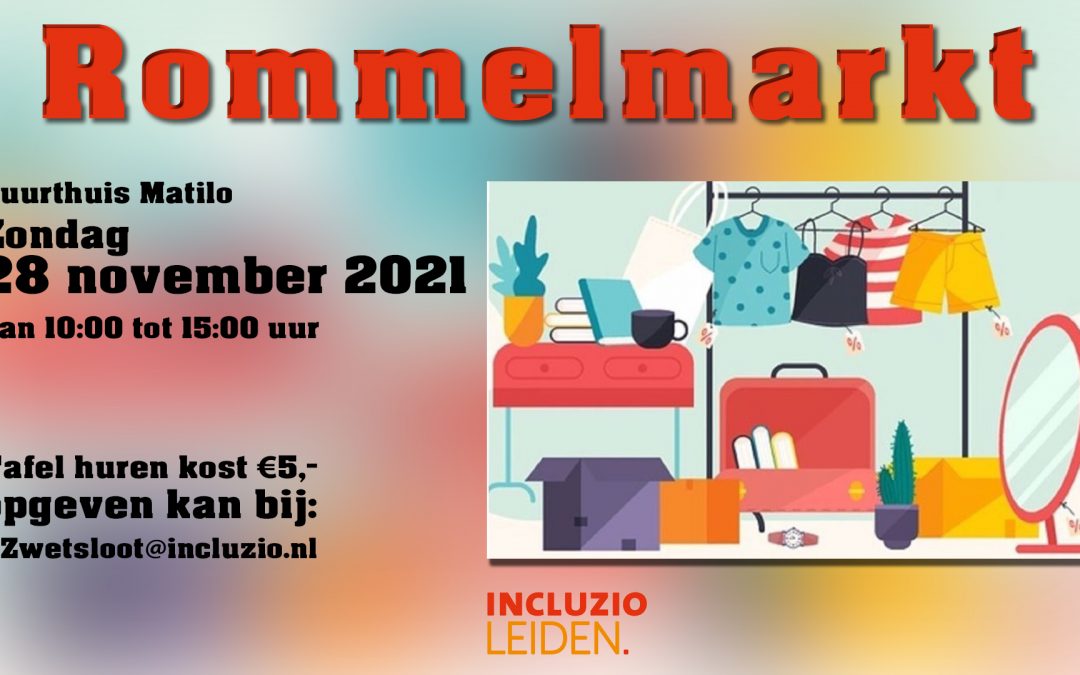 Rommelmarkt in het Buurthuis