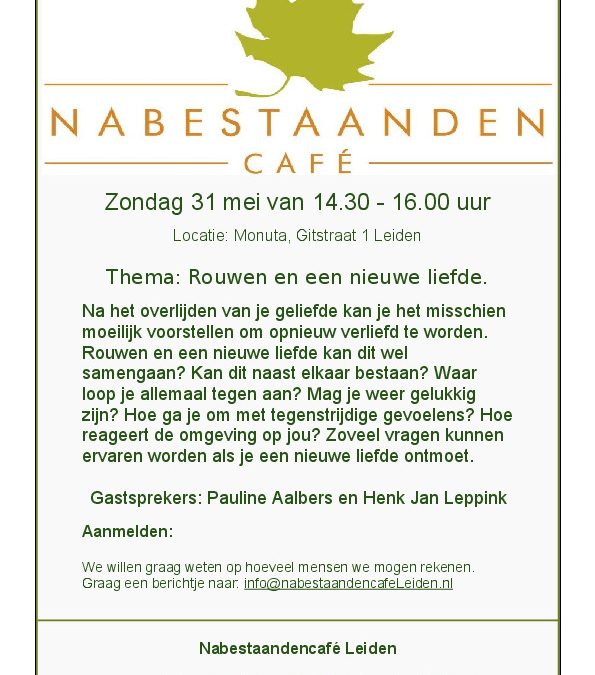 Nabestaanden café mei 2026
