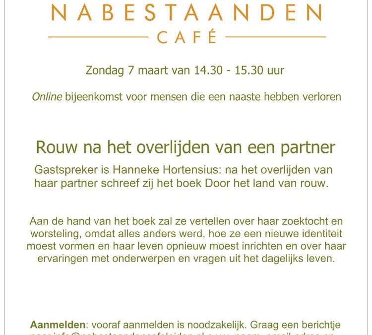 Nabestaanden café maart 2021