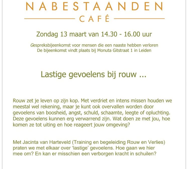 Nabestaanden café maart 2022